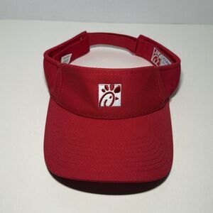 Chick-fil-A Employee Uniform Visor Red Team Style oobē Adjustable One Size Hat